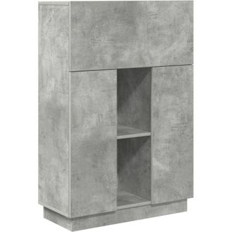 vidaXL Vidaxl - Escritorio Gris 71.5 x 31.5 x 106.5 cm Madera contrachapada