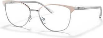 Michael Kors 54mm Cat Eye optical glasses in Silver at Nordstrom