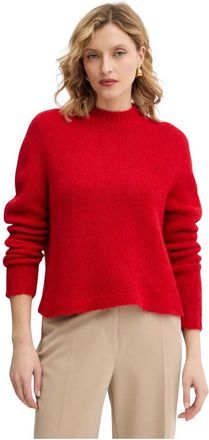 Twinset Alpaca Blend Jumper - Dames - Ronde hals truien - Rood - L - Wol - Truien & Vesten