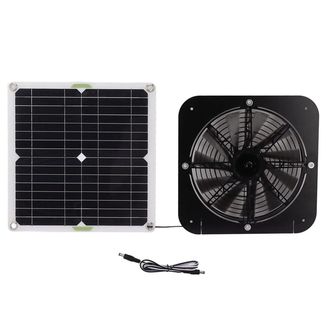 OEM Kit De Ventilador Solar, 100 W, 3000 Rpm, Ventilador Extractor Impermeable De 25 Cm (10 Pulgadas) Alimentado Por Panel Solar, Ventilador Solar Protegi