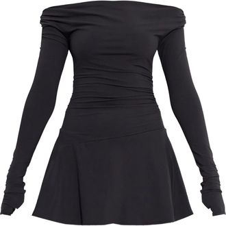 Bond-Eye Costume da bagno Nixi con ruches - Nero