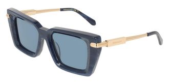 Ferragamo SF2089S 413 Womens Sunglasses Blue Size 52