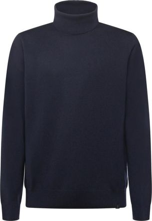 Fay Wollen coltrui - Heren - Coltruien - Blauw - M - Wol - Truien & Vesten