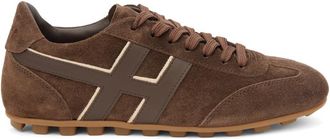 Hogan Dark Brown Logo Sneakers