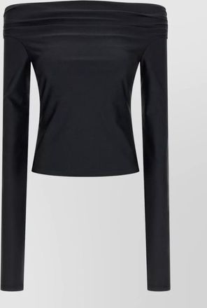 Andamane wallis long sleeve off shoulder top