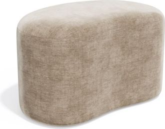 Sia Home Puf 60 cm terciopelo topo