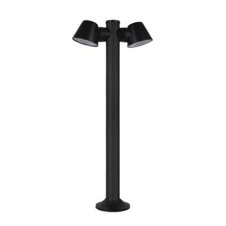 Netlighting Cone Outdoor Twin Bollard Black IP54