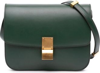 Celine Pre-owned Cross Body Bags, female, Green, Size: ONE SIZE Pre-owned Classic Box Small Crossbody Bag