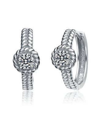 Genevive Silver Clip-On Hoops