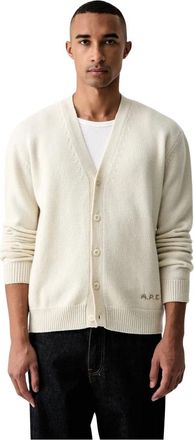 A.P.C. A.p.c., Heren, Truien, Beige, Maat: XL Wol