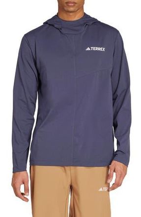 adidas Terrex Climacool Hooded Pullover in Shadow Navy at Nordstrom Rack, Size Medium