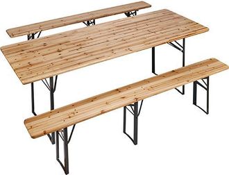 Papillon Set Birreria Tavolo+2 Panche Papillon 220x80x76,5h Cm.- Pesante