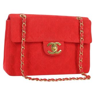 Chanel Flap Shoulder Bag Canvas Multicolour Canvas Handbag (Pre-Owned)