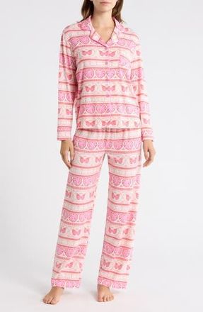 PJ Salvage Cloud Jersey Pajamas in Natural at Nordstrom Rack, Size X-Large
