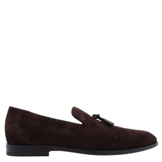 Ferragamo Flow Suede Tassel Loafers, Size 9 E