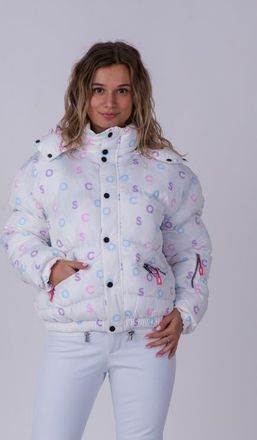 OOSC Chic Puffer Jacket - OOSC Print in White at Nordstrom, Size Xx-Large