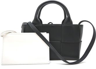 Bottega Veneta White Leather Tote Bag (Pre-Owned)
