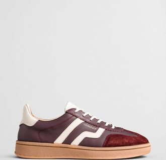 GANT Women Cuzima Leather Sneakers (36) PLUM WINE