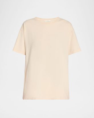 The Row Nadina Oversized Short-Sleeve Top