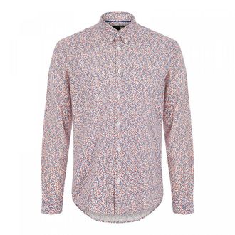 Merc London Durham Floral Shirt Off White