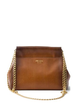 Prada mini Encha&icirc;n&eacute; chain-strap shoulder bag - women - Calf Leather - OS - Brown
