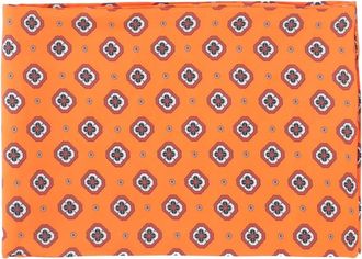 Alberto Biani Accessoires, Dames, Oranje, ONE Size, Floral Pattern Silk Foulard