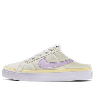 Nike (WMNS) Nike Court Legacy Mule Light Yellow Purple HJ3494-151