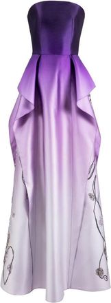 Saiid Kobeisy Mikado, Strapless Dress With Beading On The Sides