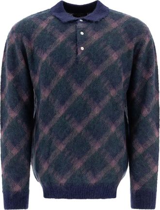 Beams Plus Polo con stampa - Blu