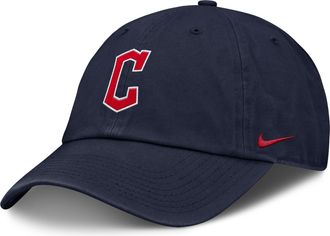 Nike Cleveland Guardians Club Mens Nike Mens MLB Adjustable Hat in Blue | NB0141SGUA-BEK
