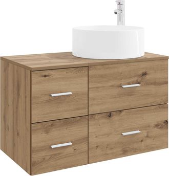 vidaXL Juego De Muebles De Ba&ntilde;o 2 Uds. Roble Artisan Vidaxl