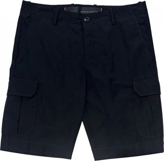 Roberto Ricci Design Cargo Bermuda Shorts Navy Blue - Heren - Korte Broeken - Blauw - L - Korte Broeken