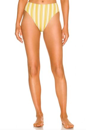 Faithfull The Brand Chania Bikini Bottom In Temara Stripe Print