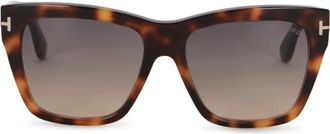 Tom Ford Acetate Zonnebril - Heren - Zonnebrillen - Bruin - ONE Size - Accessoires