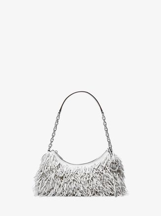 Michael Kors Nolita Medium Fringed Leather Pochette