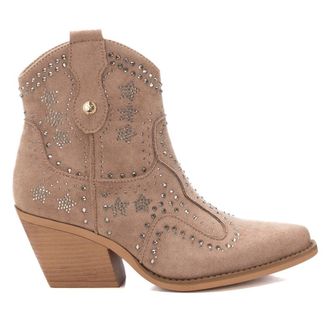 Xti Womens Italian Western Suede Booties By XTI