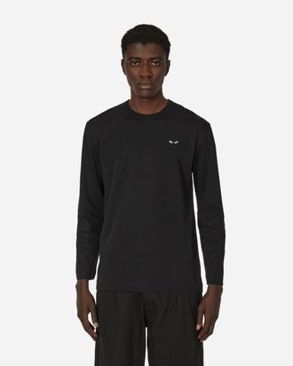 Comme Des Garçons Heart Longsleeve T-Shirt Black