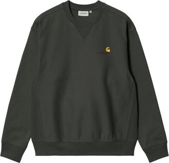 Carhartt Work in Progress Hoodies & sweatvesten, Heren, Groen, L, Katoen, American Script Sweatshirt