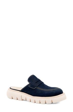 Amalfi By Rangoni Rapido Lug Sole Penny Loafer in Navy Long Beach at Nordstrom, Size 6.5