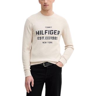 Tommy Hilfiger Beige Organic Cotton Mens Sweatshirt