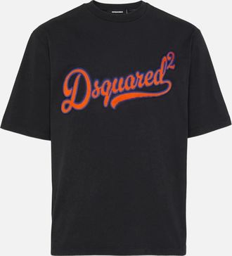 Dsquared2 Mens College Logo T-Shirt Black - Size: 36