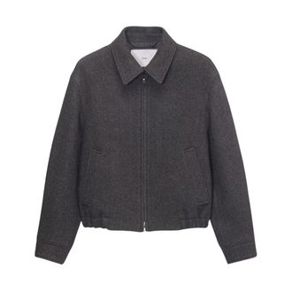 Dunst Colbert met wollen blouson - Heren - Bomber jackets - Grijs - M - Wol - Jassen