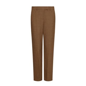 Marella Opaco Chino Trousers - female - Marella - Slim-fit Trousers - Brown - XS - Trousers