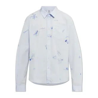 VETEMENTS Heren, Overhemden, Blauw, Maat: XL Katoen