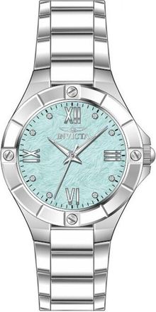 Invicta Wildflower 50389 Dameshorloge - Quartz Uurwerk - Roestvrij Staal met Blauwe Wijzerplaat - 26 mm