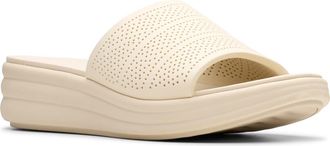 Clarks Drift Twist Wedge Slide Sandal in Cream at Nordstrom Rack, Size 6.5