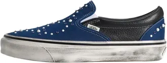 Vans Schoenen, Heren, Blauw, 36 1/2 EU, Leer, Premium Classic Slip-On