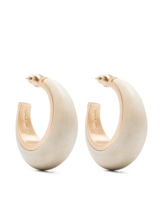 Cult Gaia hoop earrings - women - Resin/Brass - One Size - Gold