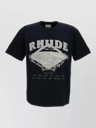 Rhude crew neck graphic print short sleeve shirt