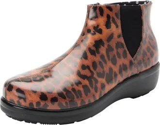 Alegria Womens Climatease Rain Boot In Leopard